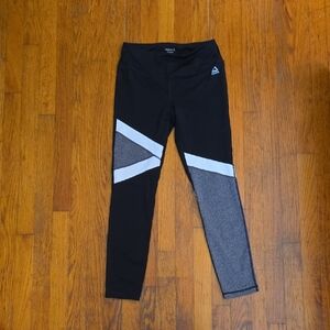 Reebok Women's Black and White Leggings